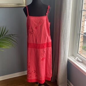 Fenn Wright Manson orange summer dress.. UK 16/US 12